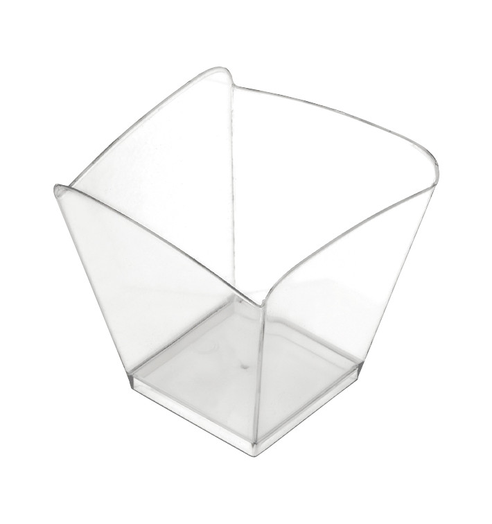 Plastic Tasting Cup PS "Onda" Clear 100 ml (25 Units) 