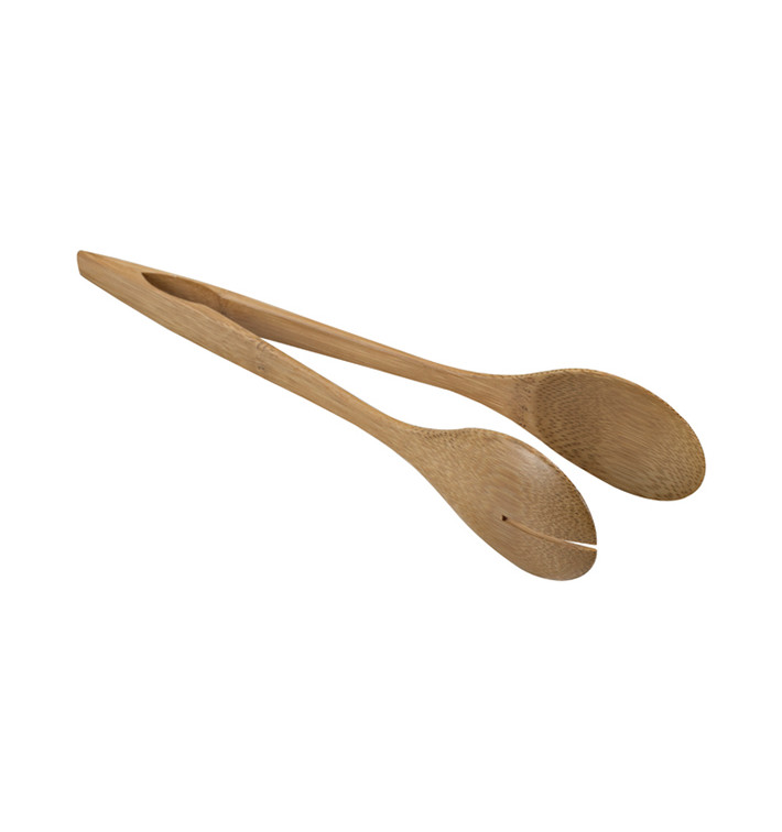 Bamboo Salad Tongs 25cm (50 Units)