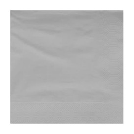 Paper Napkin Edging Grey 20x20cm 2C (100 Units)  