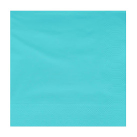 Paper Napkin Edging Turquoise 20x20cm 2C (100 Units)  