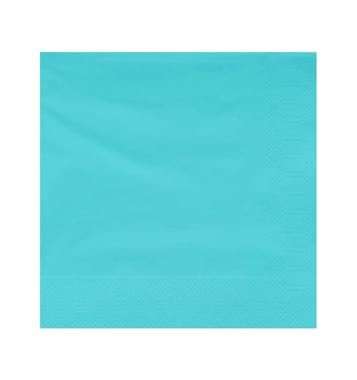 Paper Napkin Edging Turquoise 20x20cm 2C (100 Units)  