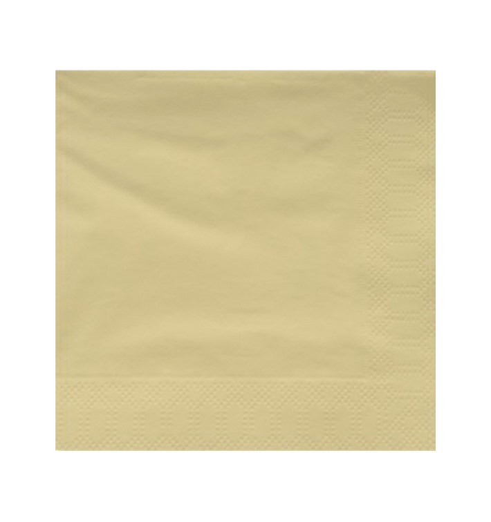 Paper Napkin Edging Cream 2 Layers 30x30cm (100 Units)  