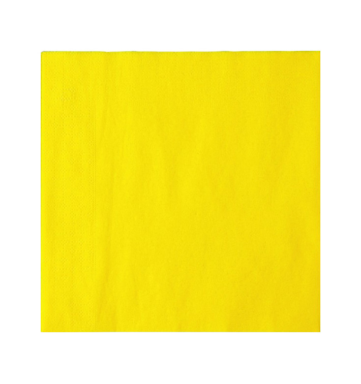 Paper Napkin Double Point Yellow 2C 33x33cm (1350 Units)