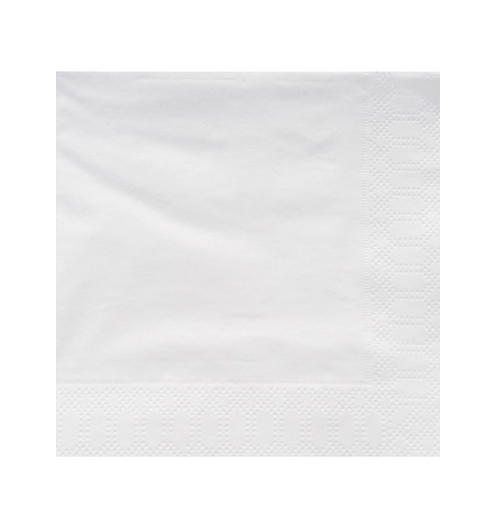 Paper Napkin Edging White 40x40cm 2C (50 Units)