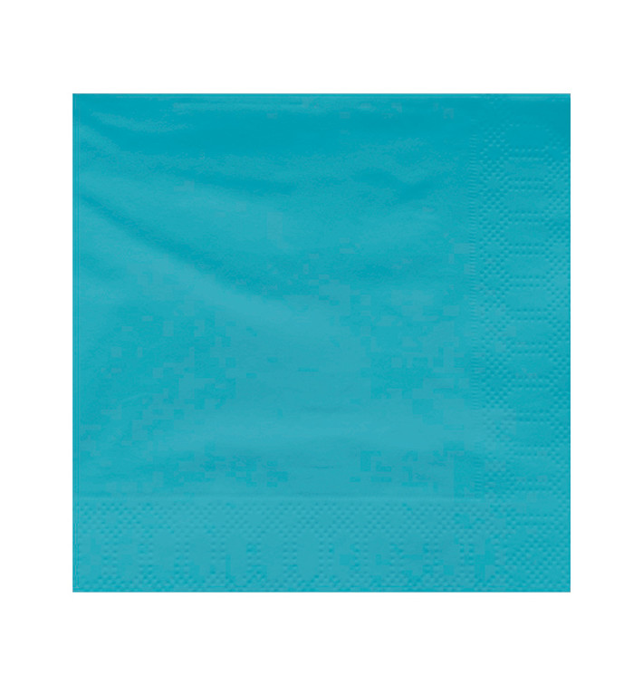 Paper Napkin Edging Light Blue 40x40cm (50 Units) 