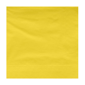 Paper Napkin Edging Yellow 40x40cm (1200 Units)