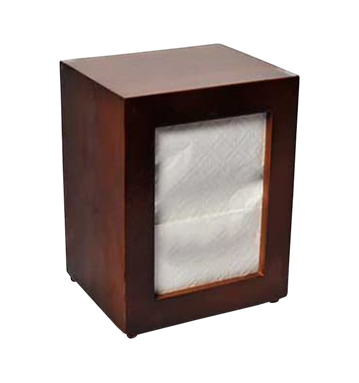 Napkin Wooden Dispenser 17x17cm  (1 Unit)