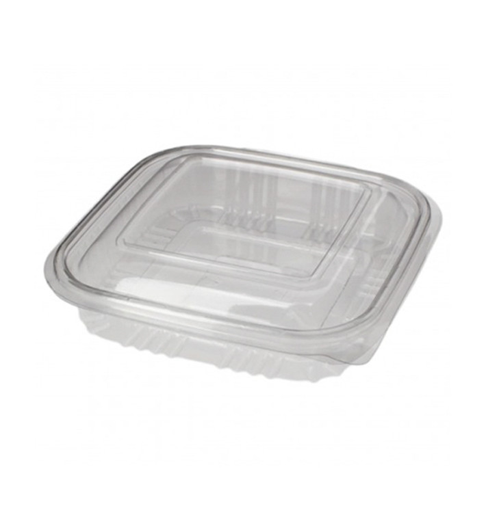 Plastic Hinged Deli Container PET Square shape 250ml (100 Units)  