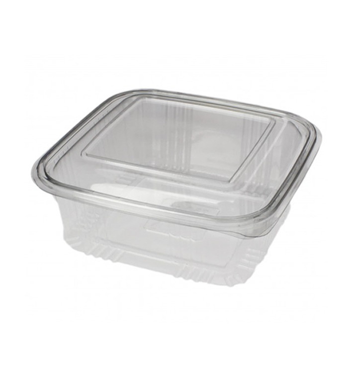 Plastic Hinged Deli Container PET Square shape 750ml (100 Units)  