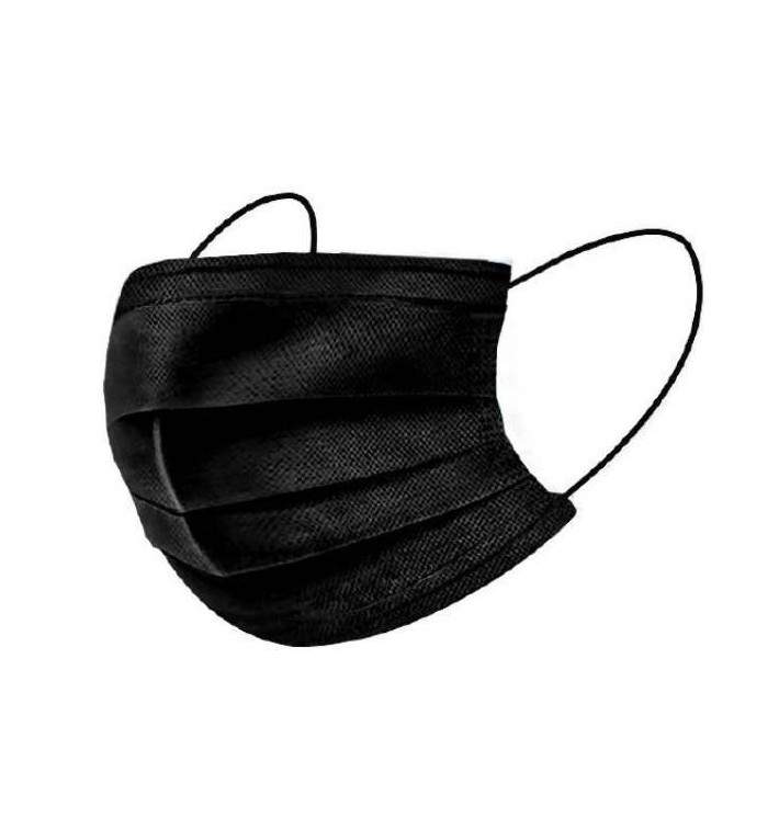 Disposable Surgical Mask Triple Layer Type IIR Black (2000 Units)