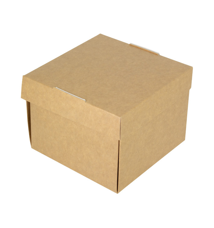 Gourmet Burger Box Kraft 13x13x10cm (150 Units)