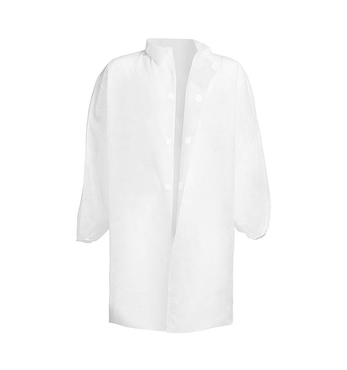 Disposable Lab Coat TST PP Velcro White 3XL 35gr (1 Unit) 