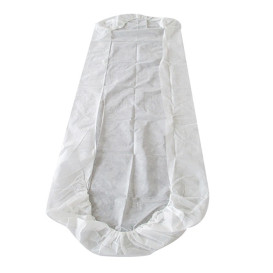 Disposable Plastic Bed Sheet Adjustable Plus PP "TST" "SMS" 80x210cm (100 Units)