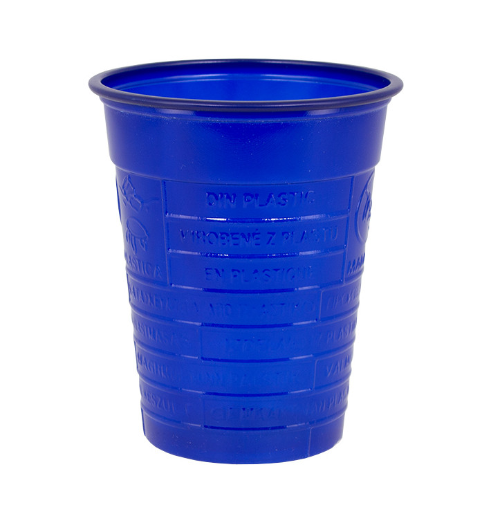 Plastic Cup PS Dark Blue 200ml Ø7cm (50 Units) 