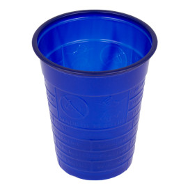 Plastic Cup PS Dark Blue 200ml Ø7cm (50 Units) 