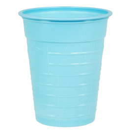 Plastic Cup PS Light Blue 200ml Ø7cm (50 Units) 