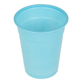 Plastic Cup PS Light Blue 200ml Ø7cm (50 Units) 