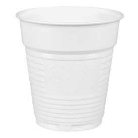 Plastic Cup PS Vending White 166ml Ø7,0cm (100 Units)  