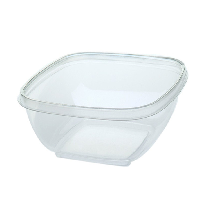 Plastic Bowl PET Square Shape 500ml 125x125x70mm (500 Units)