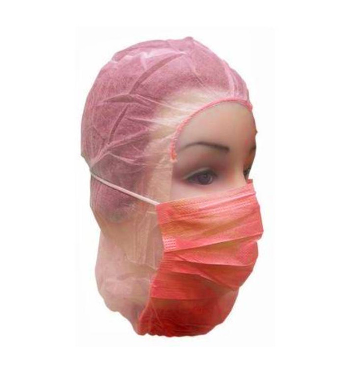 Disposable Surgeon Hood PP Red (50 Units)