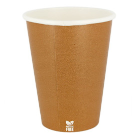 Plastic-Free Paper Cup 14 Oz/420ml "Caramel" Ø9cm (1.000 Units)