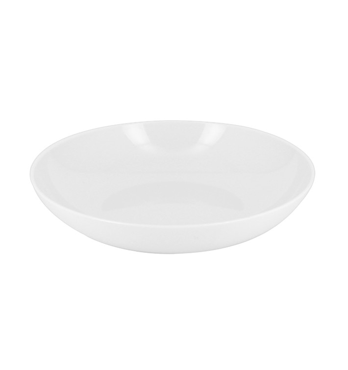 Reusable Plate Durable CPET Stoven White Ø19cm (6 Units)