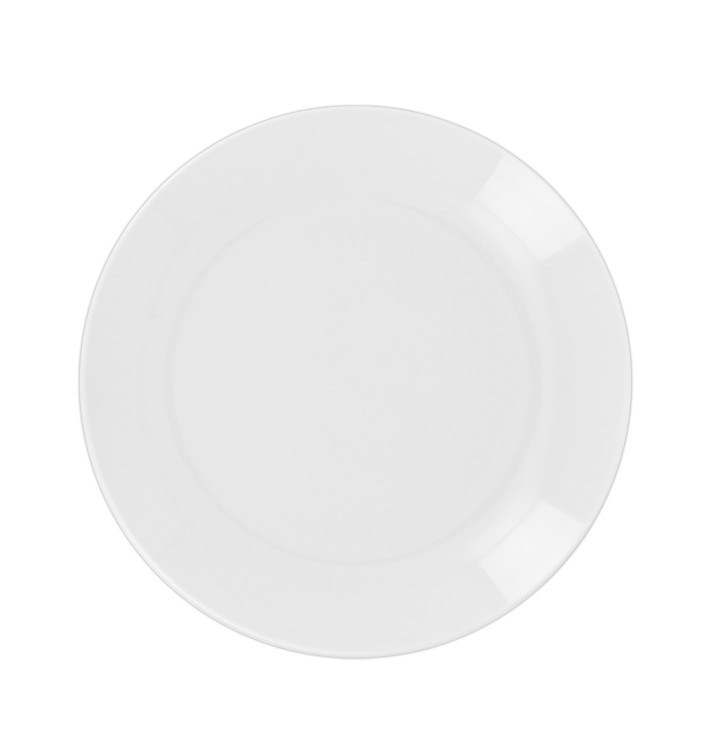 Reusable Plate Durable CPET Stoven White Ø22,5cm (54 Units)