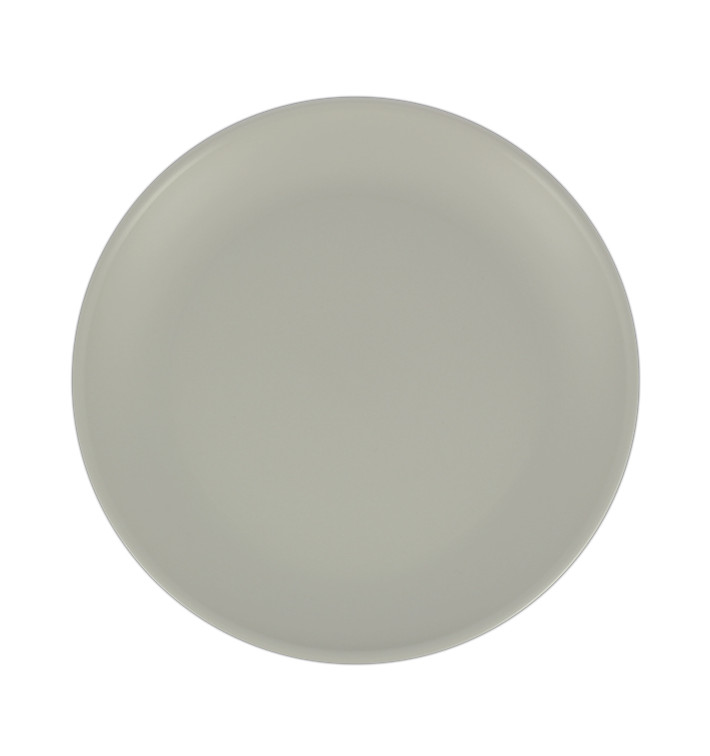 Reusable Plate Durable PP Mineral Grey Ø23,5cm (6 Units)