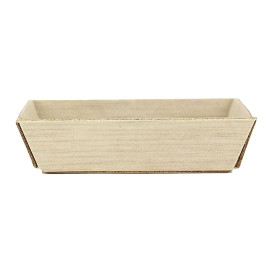 Wooden Mini Plate Square Shape 6x6x1,5cm (20 Units) 