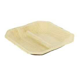 Palm Leaf Mini Plate Square Shape 2C 10x10cm (10 Units)