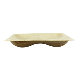 Palm Leaf Plate Square Shape 4C 20,5X20,5cm (10 Units)