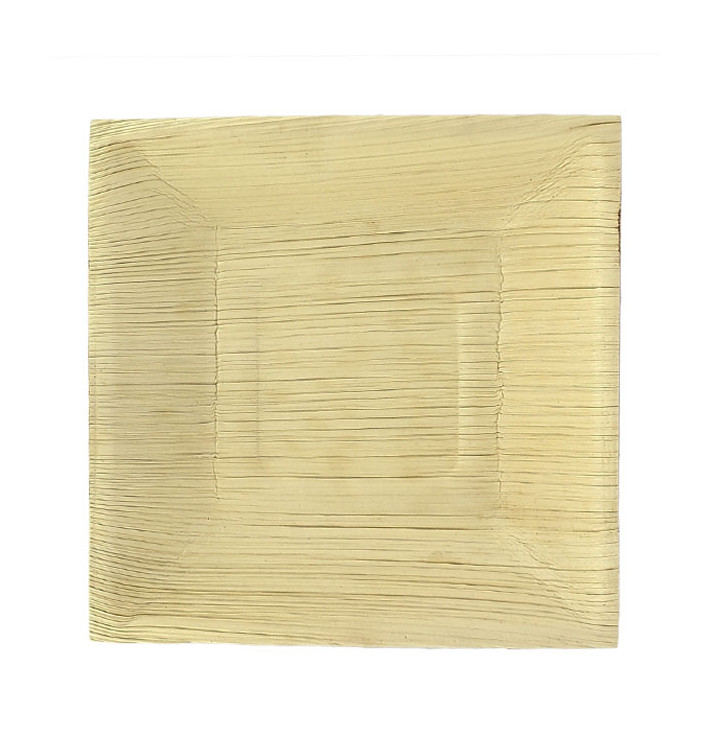 Palm Leaf Plate Square Shape 16,5x16,5cm (6 Units) 