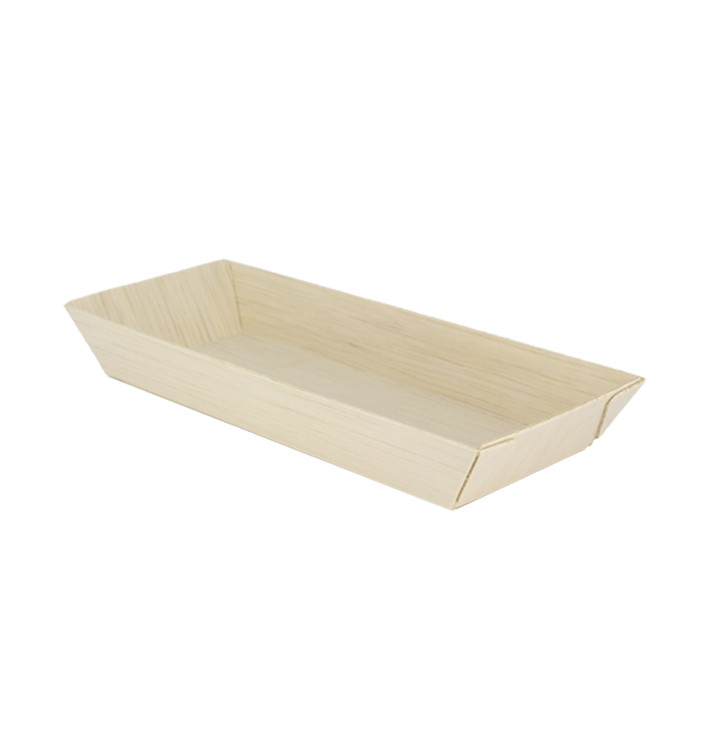 Wooden Tray 21,5x8,5x2,8cm 350ml (25 Units) 