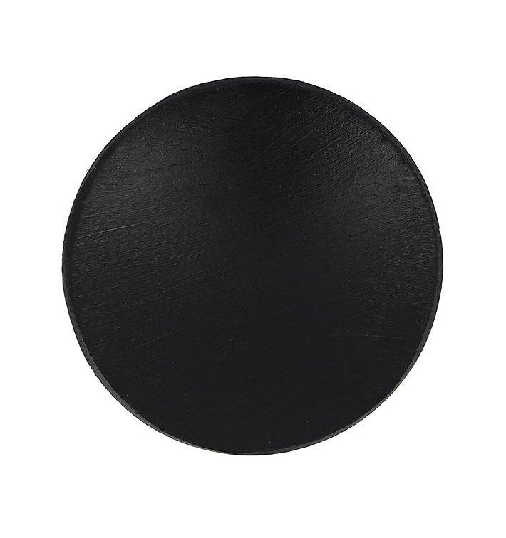 Bamboo Tasting Plate Black Ø6cm (24 Units) 