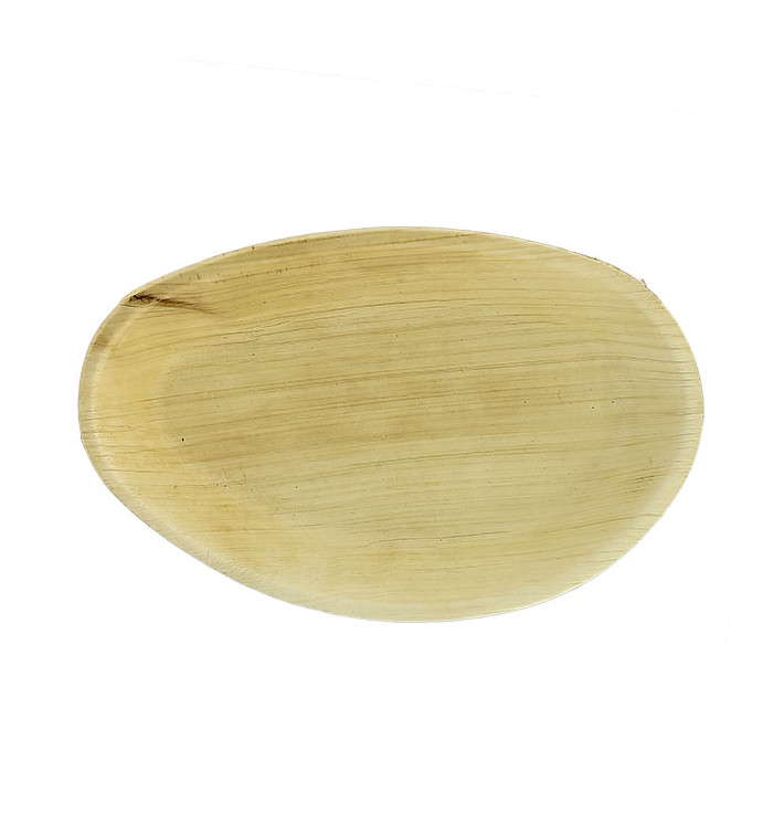 Palm Leaf Plate Oval Shape 19x12cm (10 Units) 