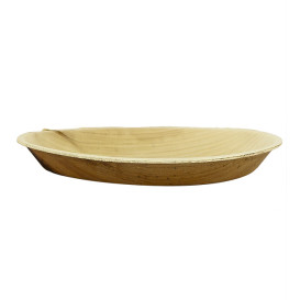 Palm Leaf Plate Oval Shape 19x12cm (10 Units) 