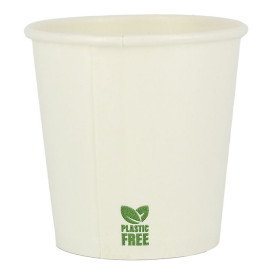 Plastic-Free Paper Cup 4Oz/120ml White Ø6,2cm (1.000 Units)