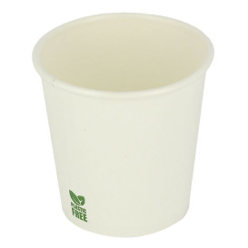 Plastic-Free Paper Cup 4Oz/120ml White Ø6,2cm (1.000 Units)