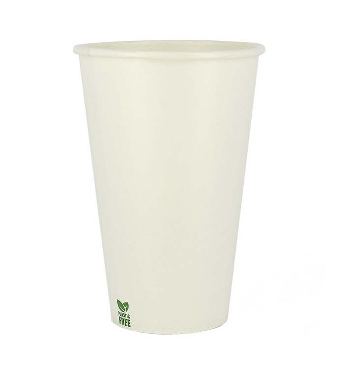 Plastic-Free Paper Cup 12 Oz/360ml White Ø8cm (1.000 Units)