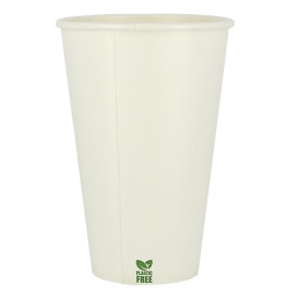 Plastic-Free Paper Cup 12 Oz/360ml White Ø8cm (1.000 Units)