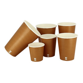 Plastic-Free Paper Cup 4Oz/120ml "Caramel" Ø6,2cm (1.000 Units)