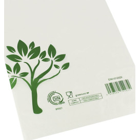 Die-Cut Handle Plastic Bags Home Compost “Be Eco!” 20x33cm (100 Units)