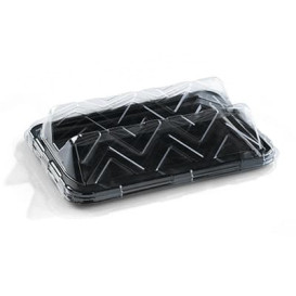 Plastic Tray Rectangular Shape Marble 35X24 cm (5 Units) 