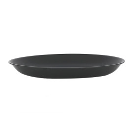 Reusable Plate Durable PP Mineral Anthracite Ø21cm (6 Units)