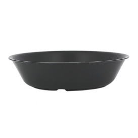 Reusable Plate Durable PP Mineral Anthracite Ø18cm (6 Units)