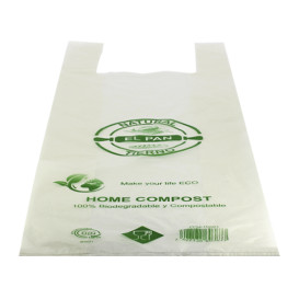 Bread T-shirt bag Translucent 30x60cm 14µm (100 Units)