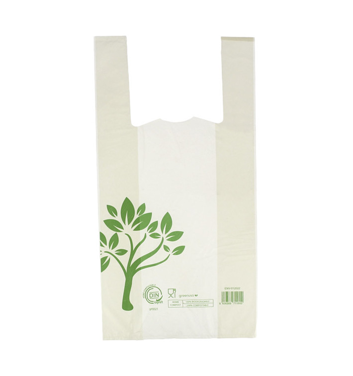 Plastic T-Shirt Bag Home Compost “Be Eco!” 30x40cm (100 Units)