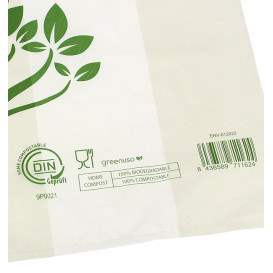 Plastic T-Shirt Bag Home Compost “Be Eco!” 50x60cm (100 Units) 