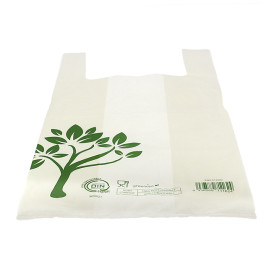 Plastic T-Shirt Bag Home Compost “Be Eco!” 50x60cm (100 Units)