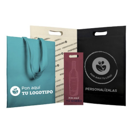 Non-Woven PREMIUM Bag with Short Handles Aquamarine 25+10x30cm (25 Units)